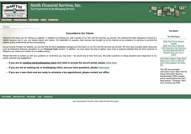 Smith Financial Services, Inc. — original site