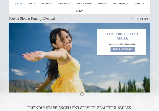 South Shore Family Dental — old site