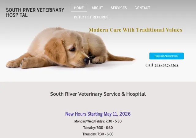 South River Veterinary Hospital — original site