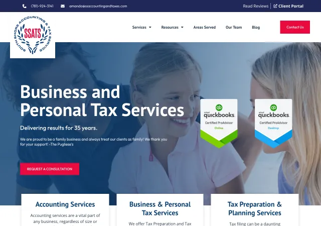 South Shore Accounting and Tax Services — original site