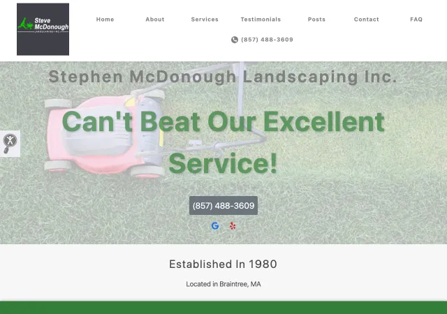 Steve McDonough Landscaping, Inc. — original site