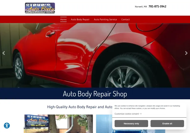 Steve's Auto Body Inc — original site