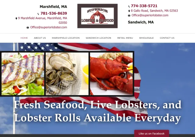 Superior Lobster & Seafood — original site