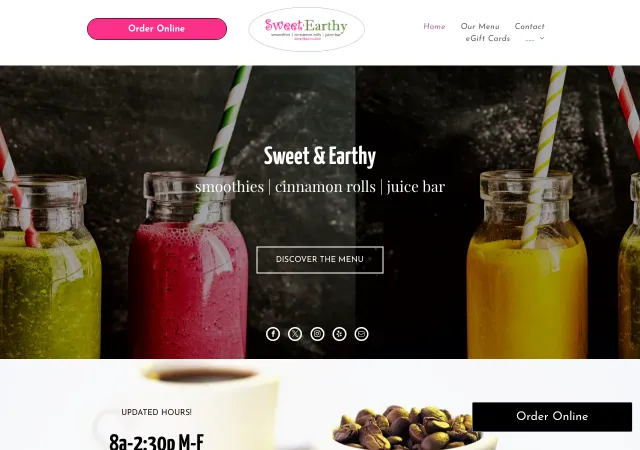 Sweet & Earthy — original site