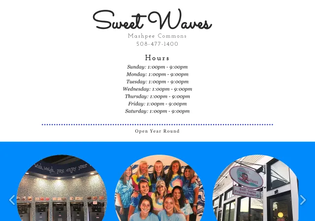 Sweet Waves — old site