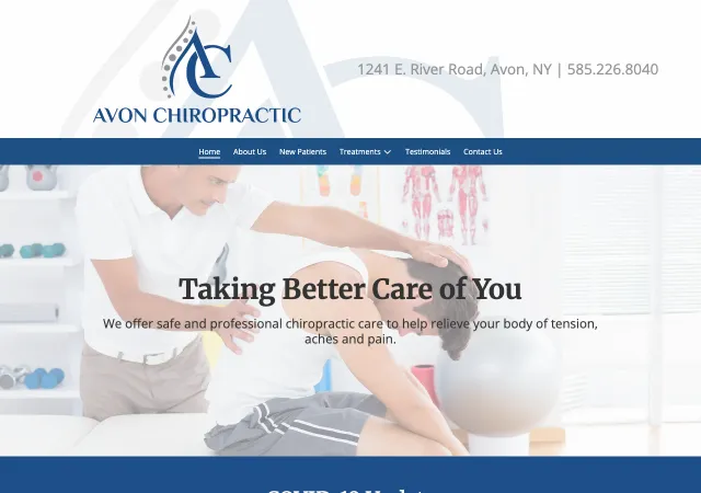 Avon Chiropractic — old site