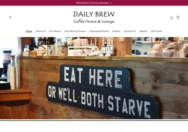 The Daily Brew Coffee House & Lounge — original site