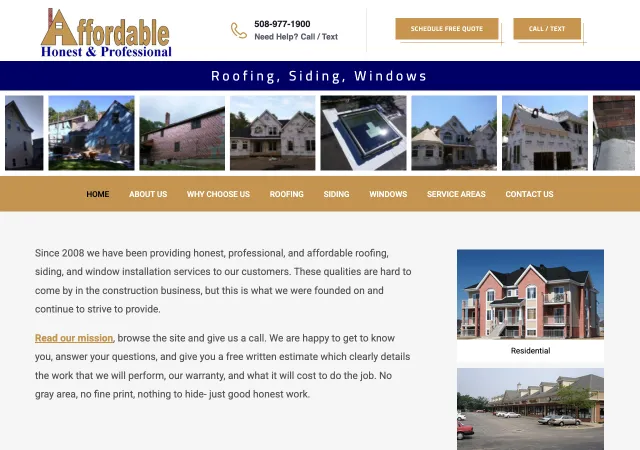 Affordable, LLC — old site