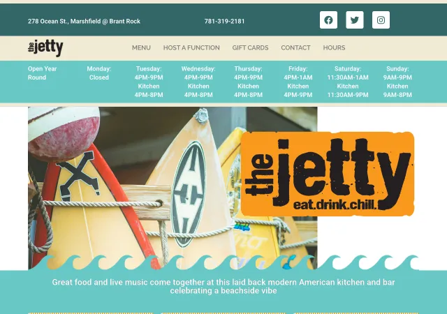 The Jetty Marshfield — original site