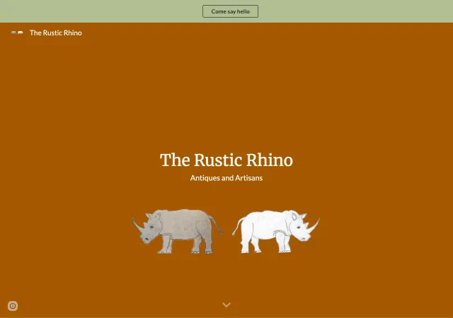 The Rustic Rhino Antiques & Artisans — original site