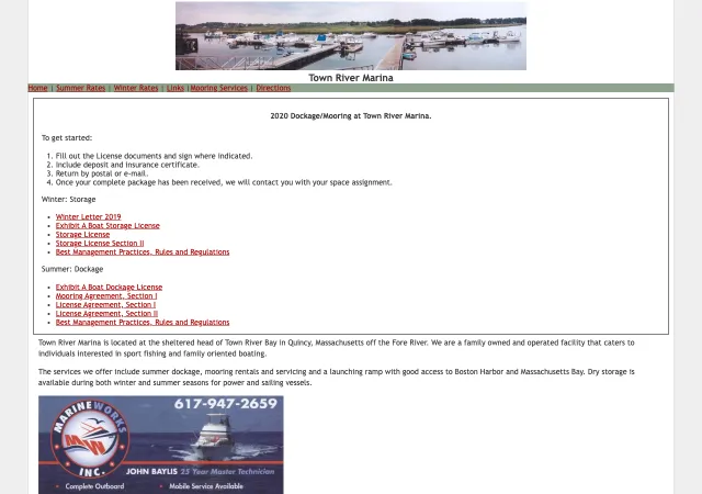 Town River Marina — original site