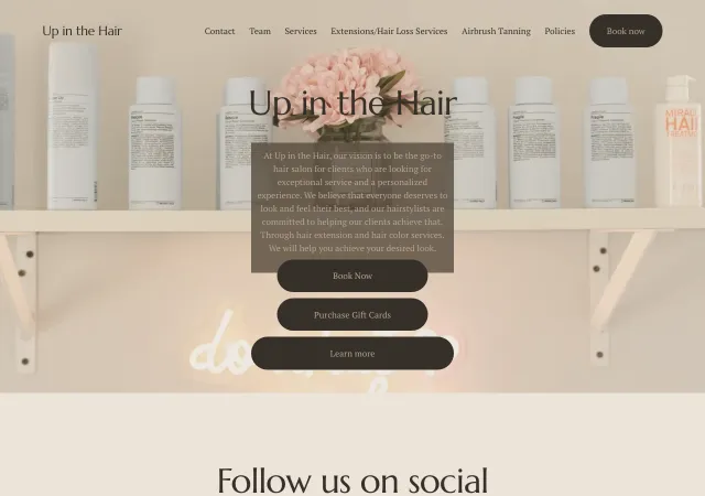 Up in the Hair — original site