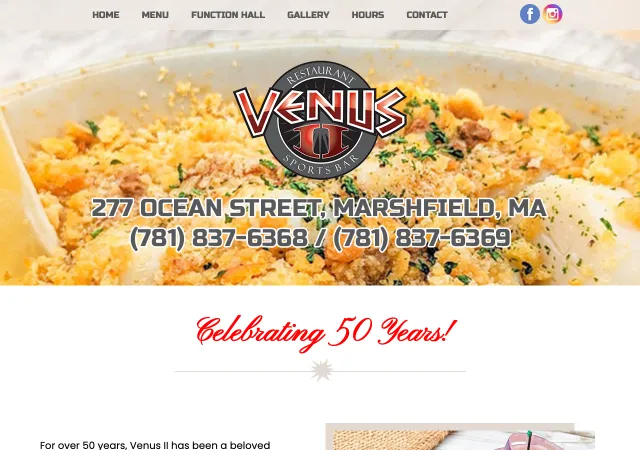 Venus II Restaurant & Bar — original site