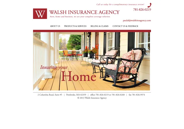 Walsh Insurance Agency — original site