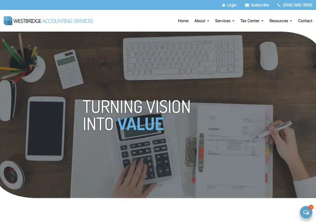 Westbridge Accounting Services — original site