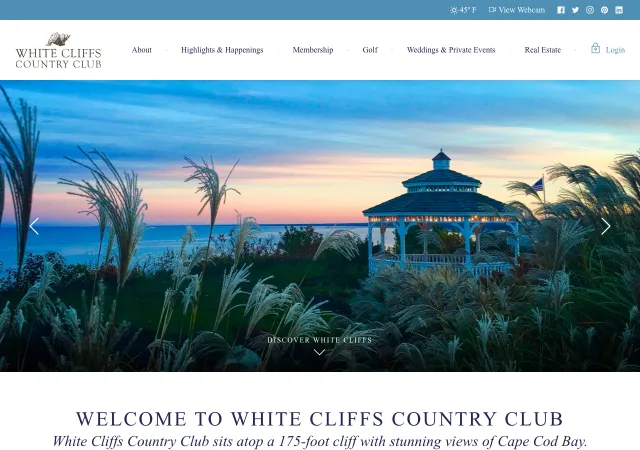 White Cliffs Country Club — original site