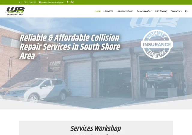 WR Auto Body — original site