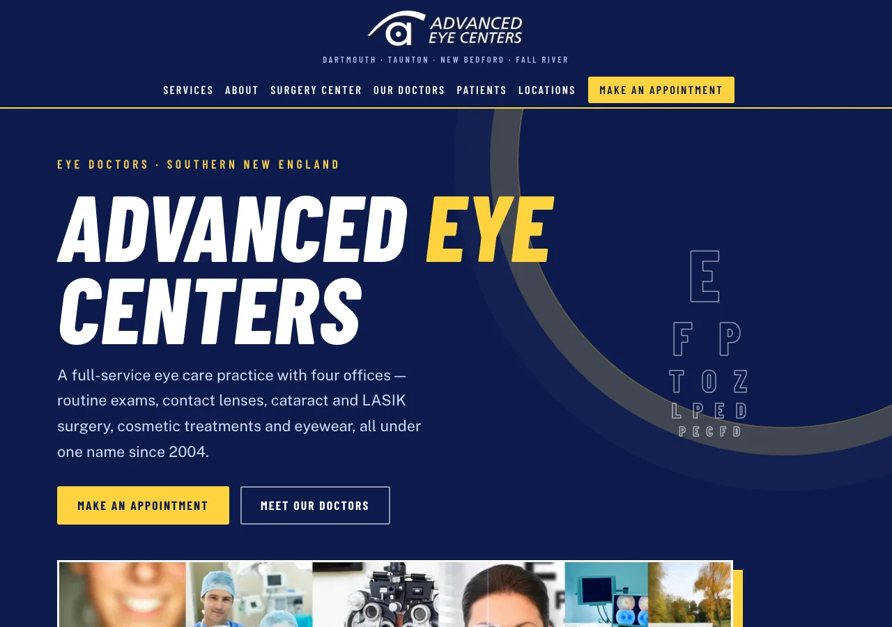 Advanced Eye Centers — new site by Wicked Fast Web