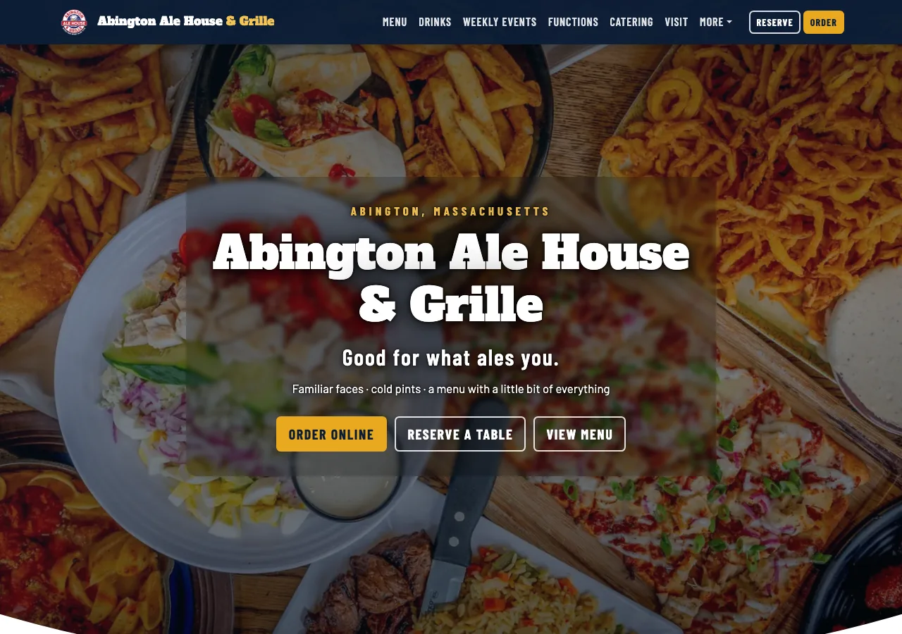 Abington Ale House & Grille — new site