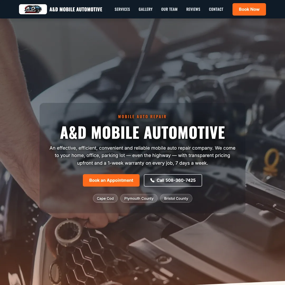 A&D Mobile Automotive — new site