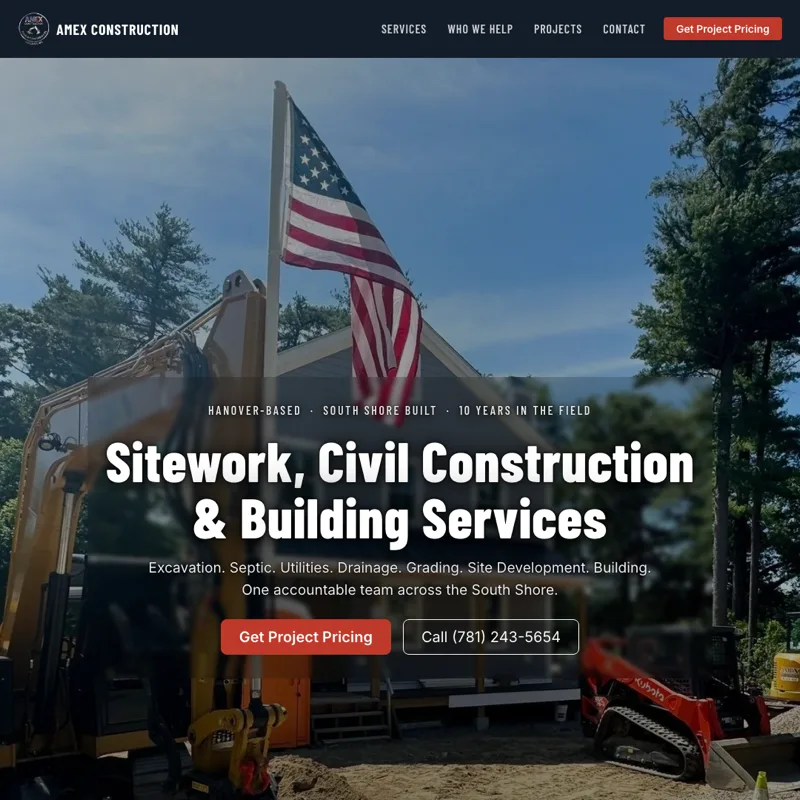 AMEX Construction LLC — new site by Wicked Fast Web