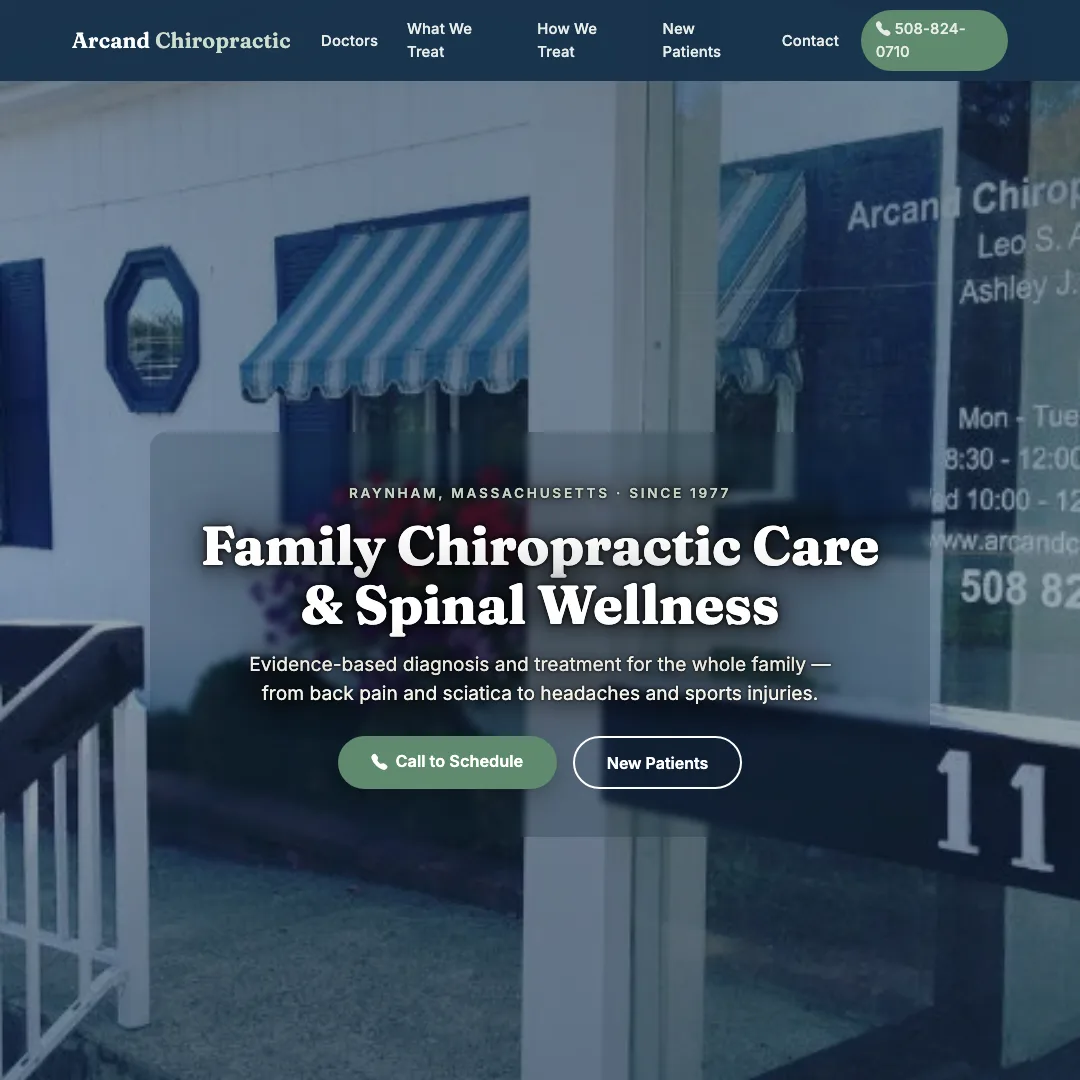 Arcand Chiropractic — new site