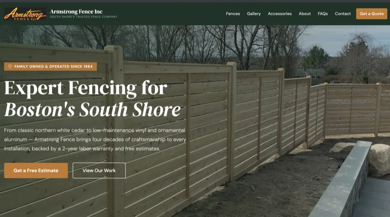 Armstrong Fence — new Wicked Fast site