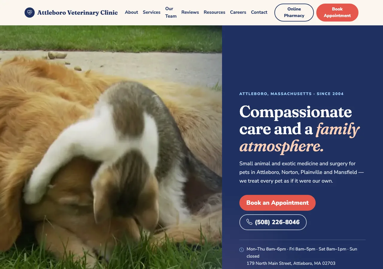 Attleboro Veterinary Clinic — new site