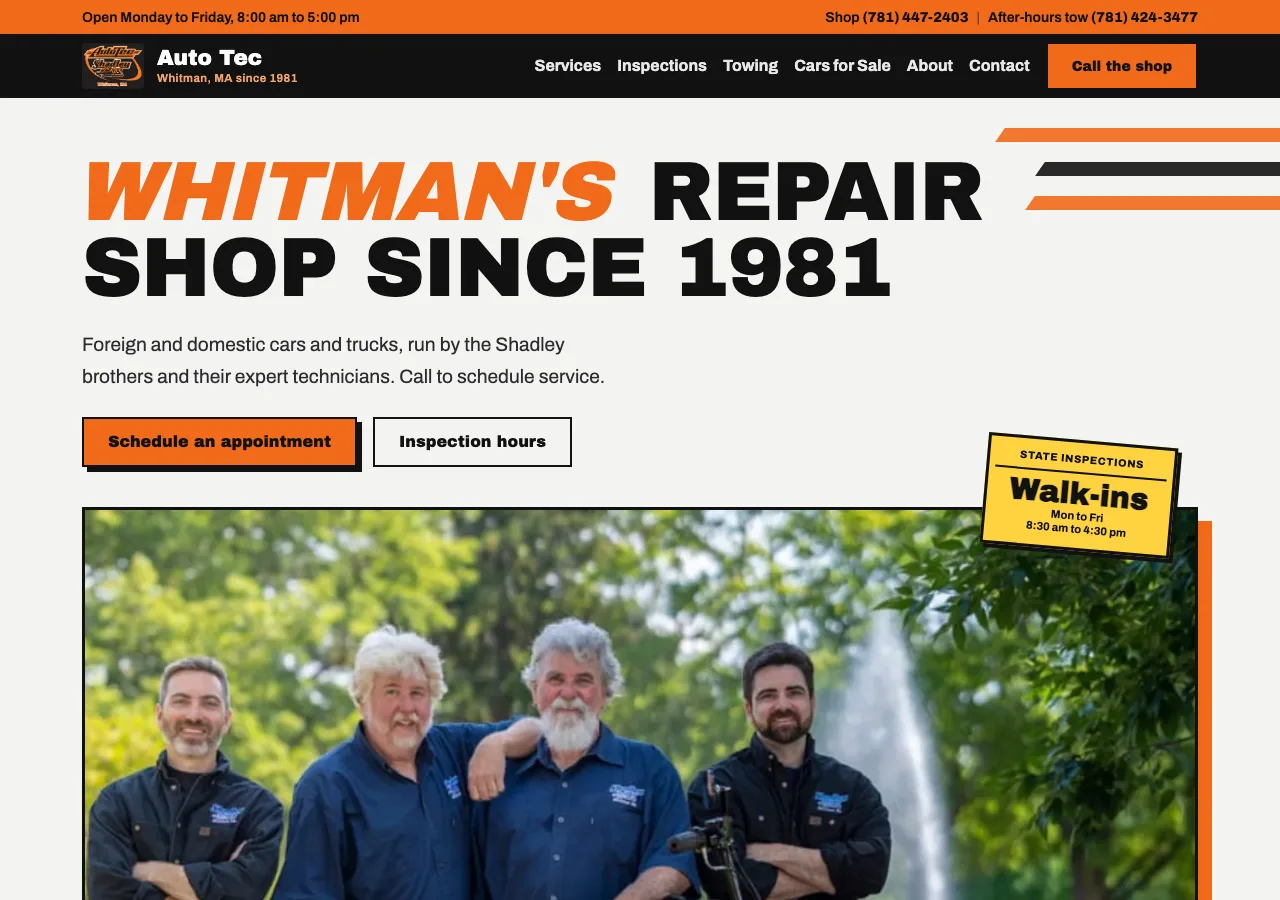 Auto Tec &mdash; your new site