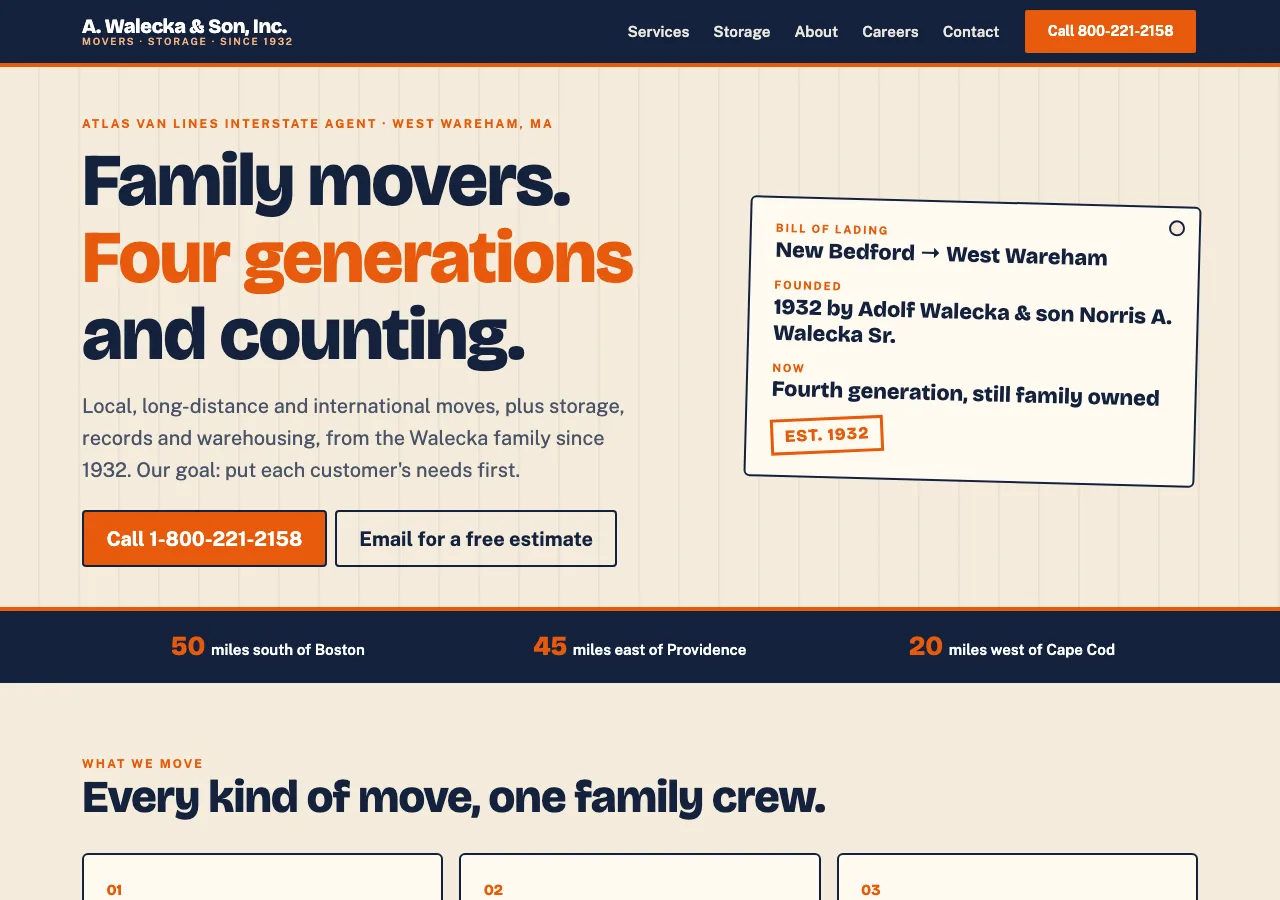 A. Walecka & Son, Inc. &mdash; your new site