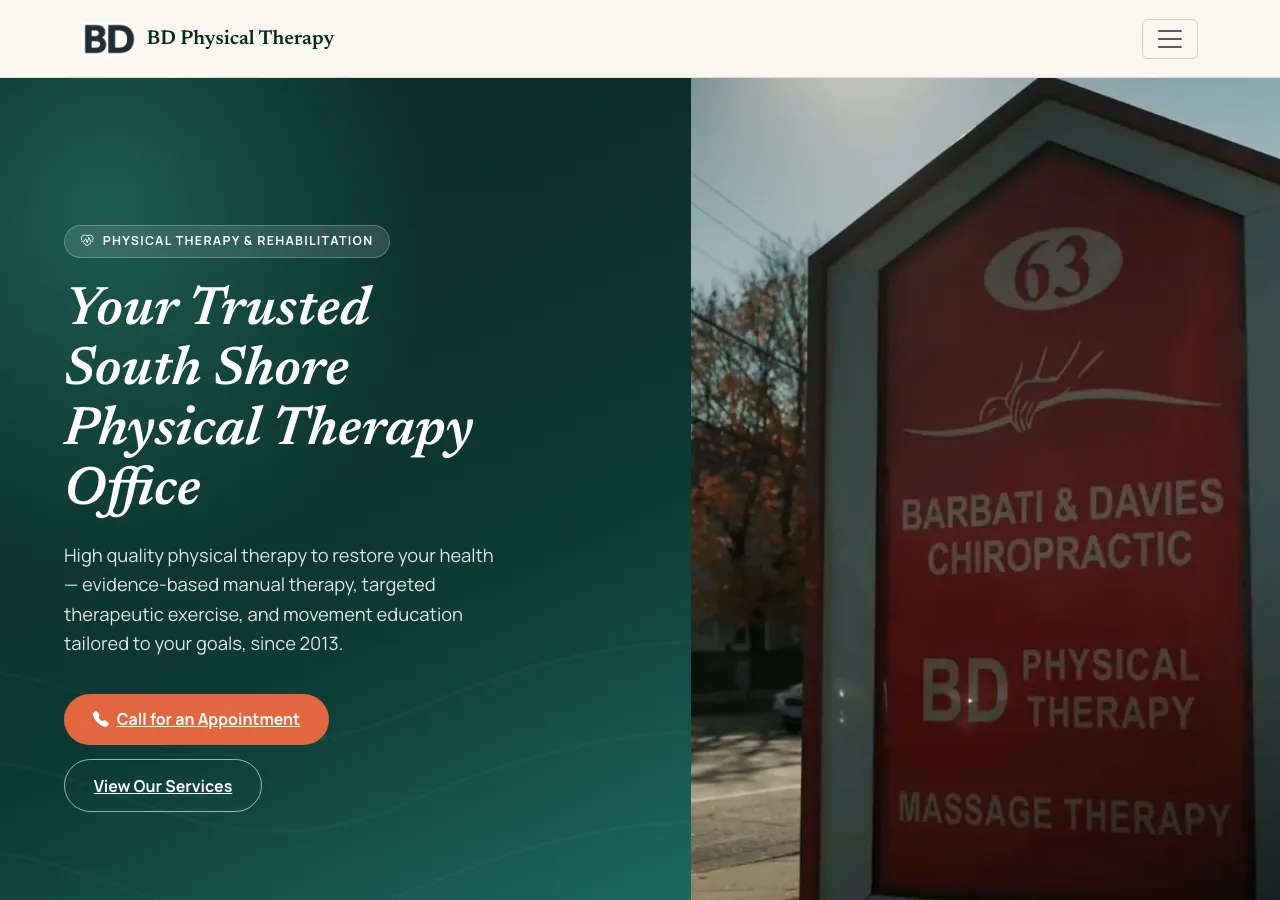 BD Physical Therapy — new site