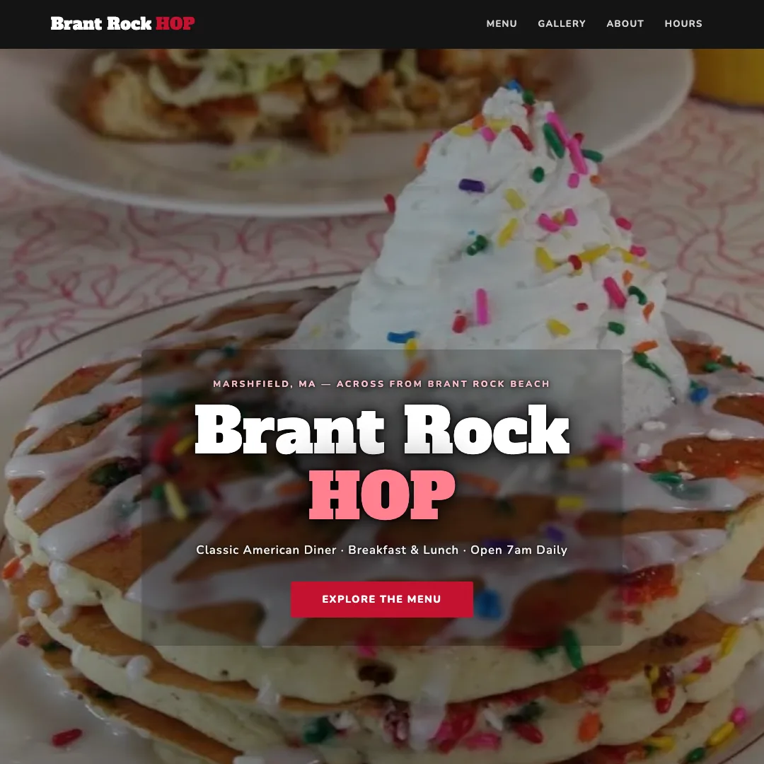 Brant Rock HOP — new site by Wicked Fast Web