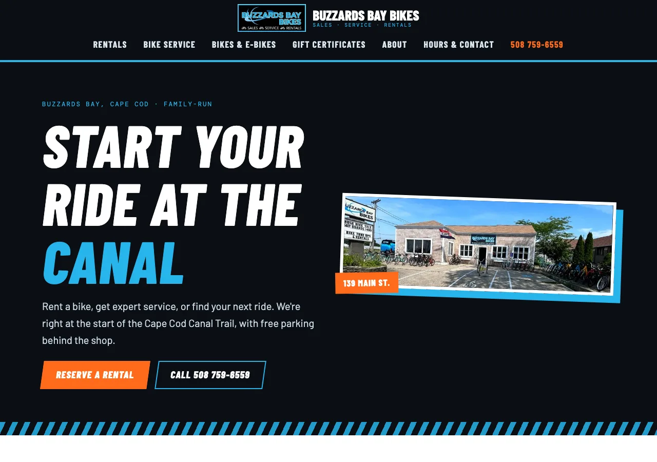 Buzzards Bay Bikes &mdash; your new site