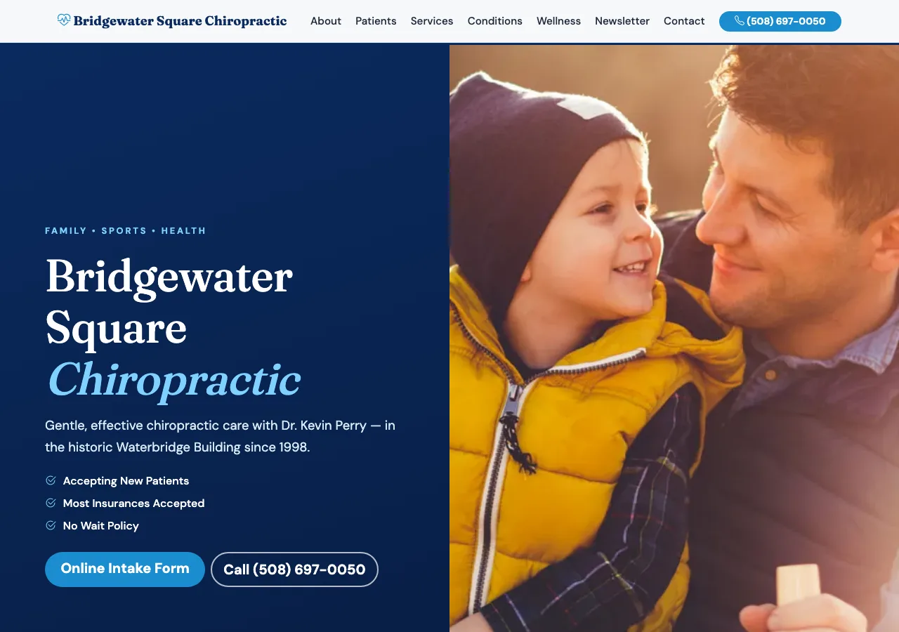 Bridgewater Square Chiropractic — new site