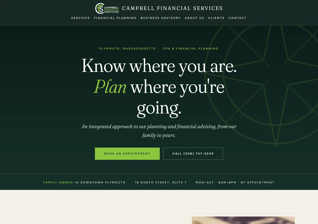 Campbell Financial Services &mdash; your new site