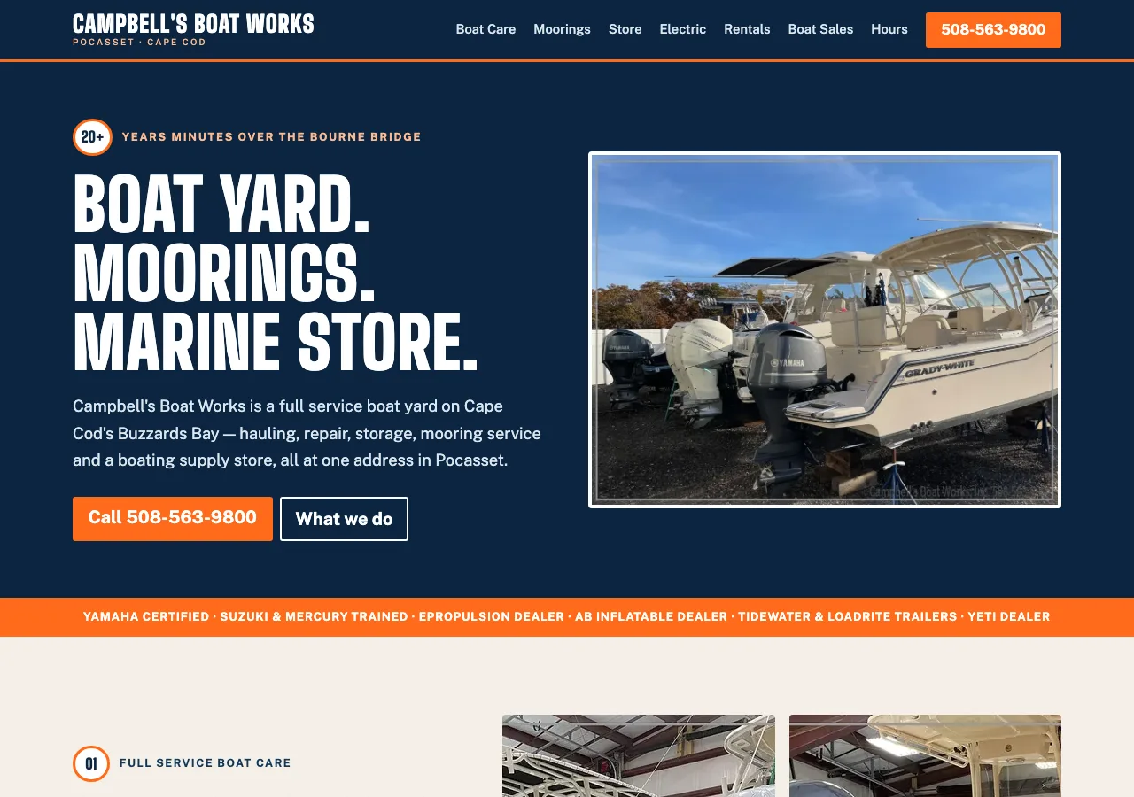 Campbell's Boat Works &mdash; your new site