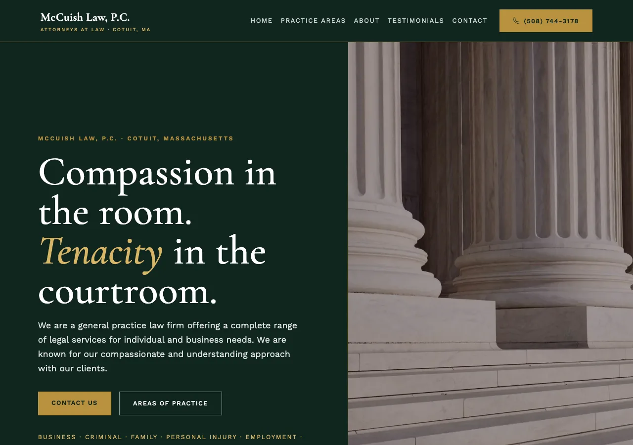 McCuish Law, P.C. — new site