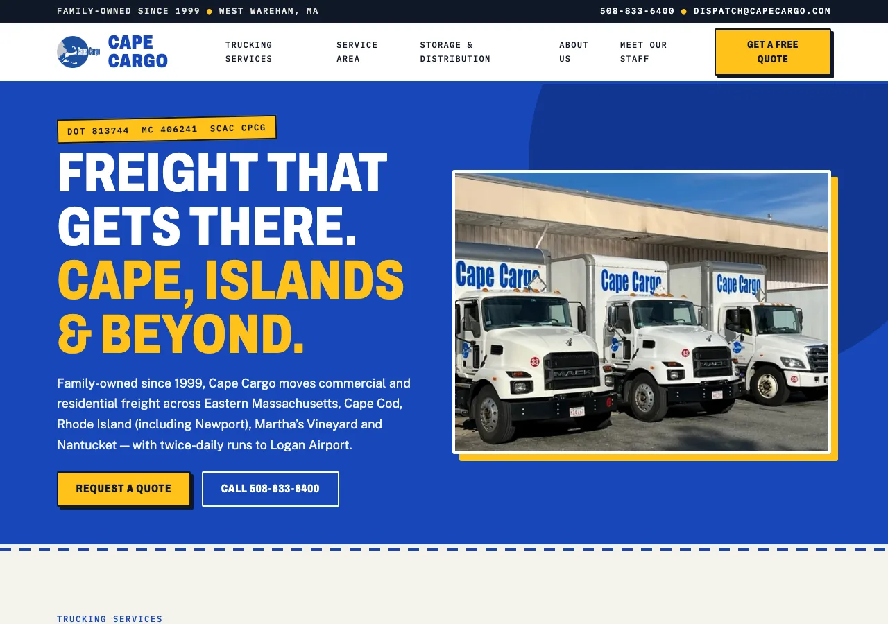 Cape Cargo &mdash; your new site