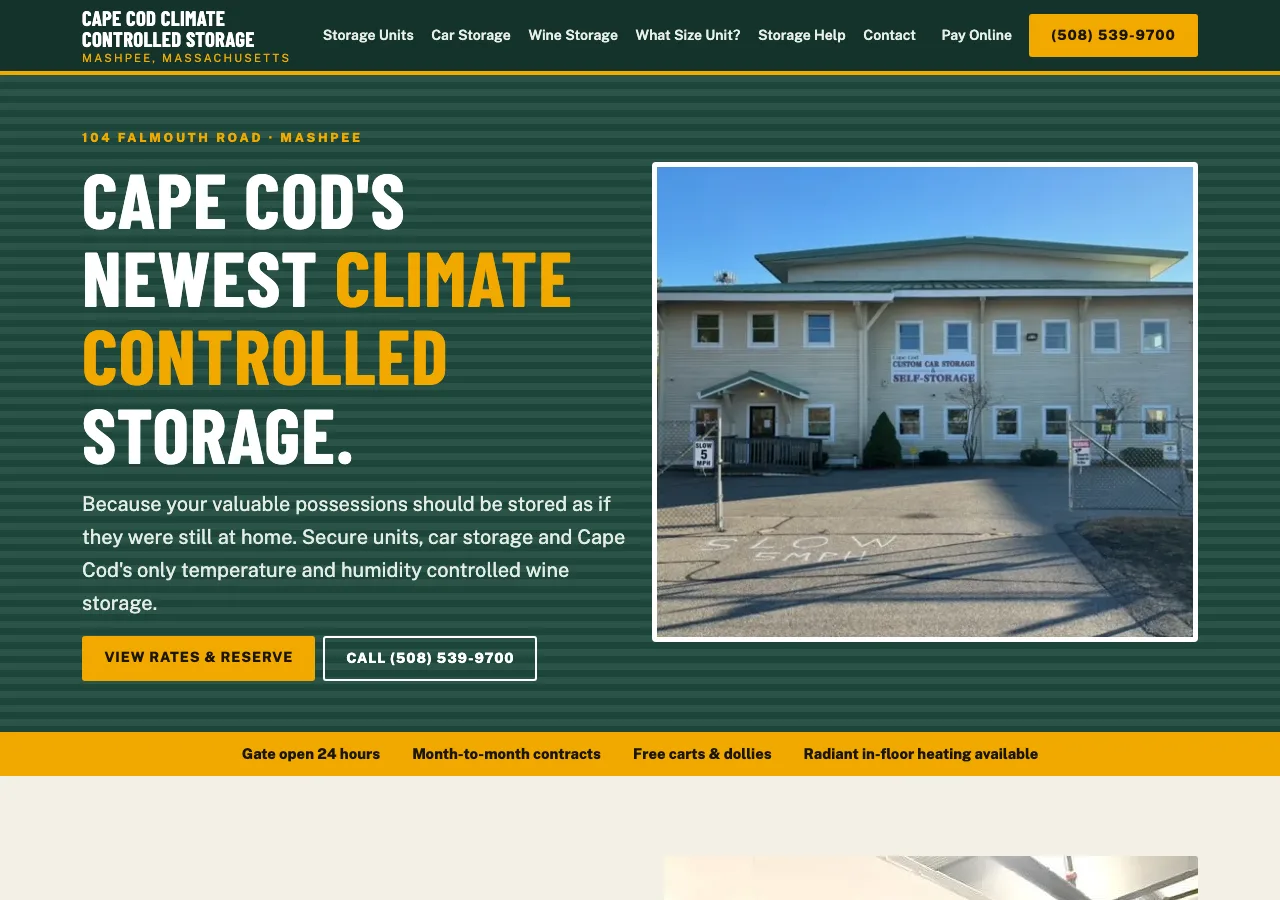 Cape Cod Climate Controlled Storage &mdash; your new site