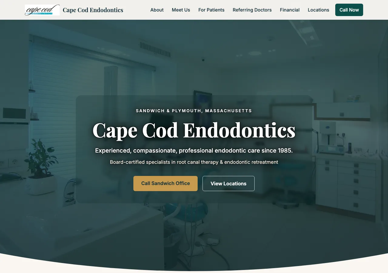 Cape Cod Endodontics — new site