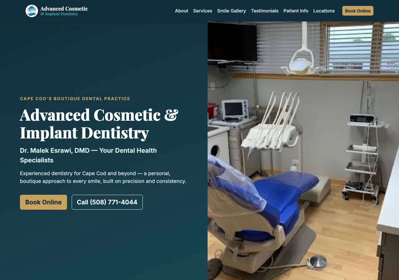 Advanced Cosmetic & Implant Dentistry — new site