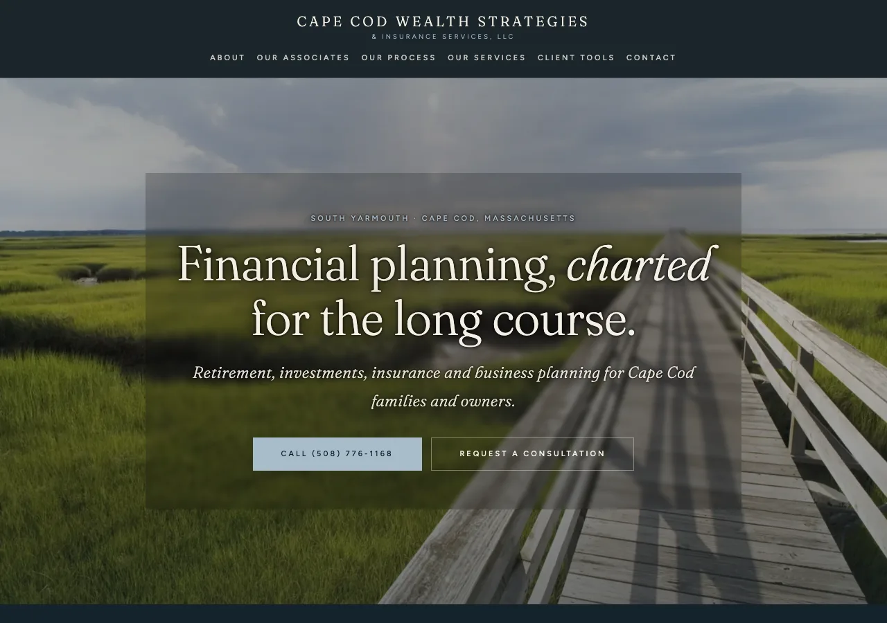 Cape Cod Wealth Strategies & Insurance Services, LLC &mdash; your new site
