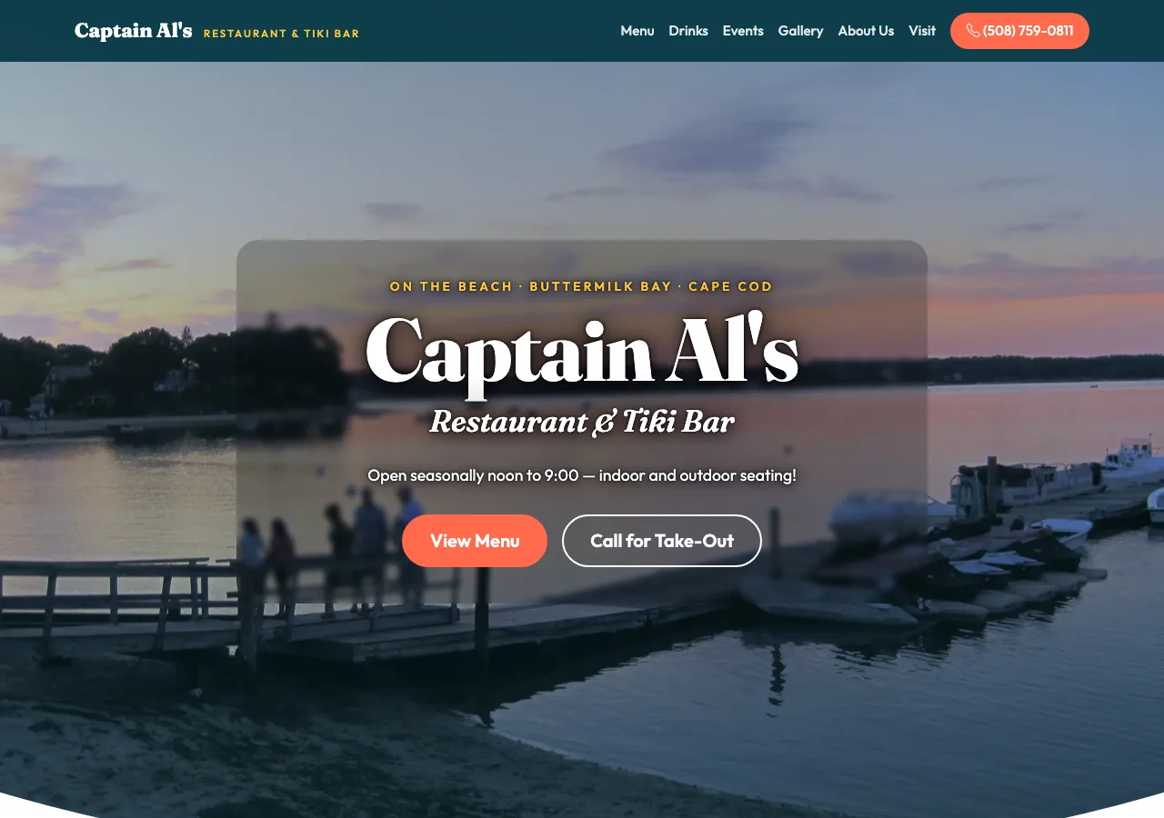 Captain Al's Restaurant & Tiki Bar — new site