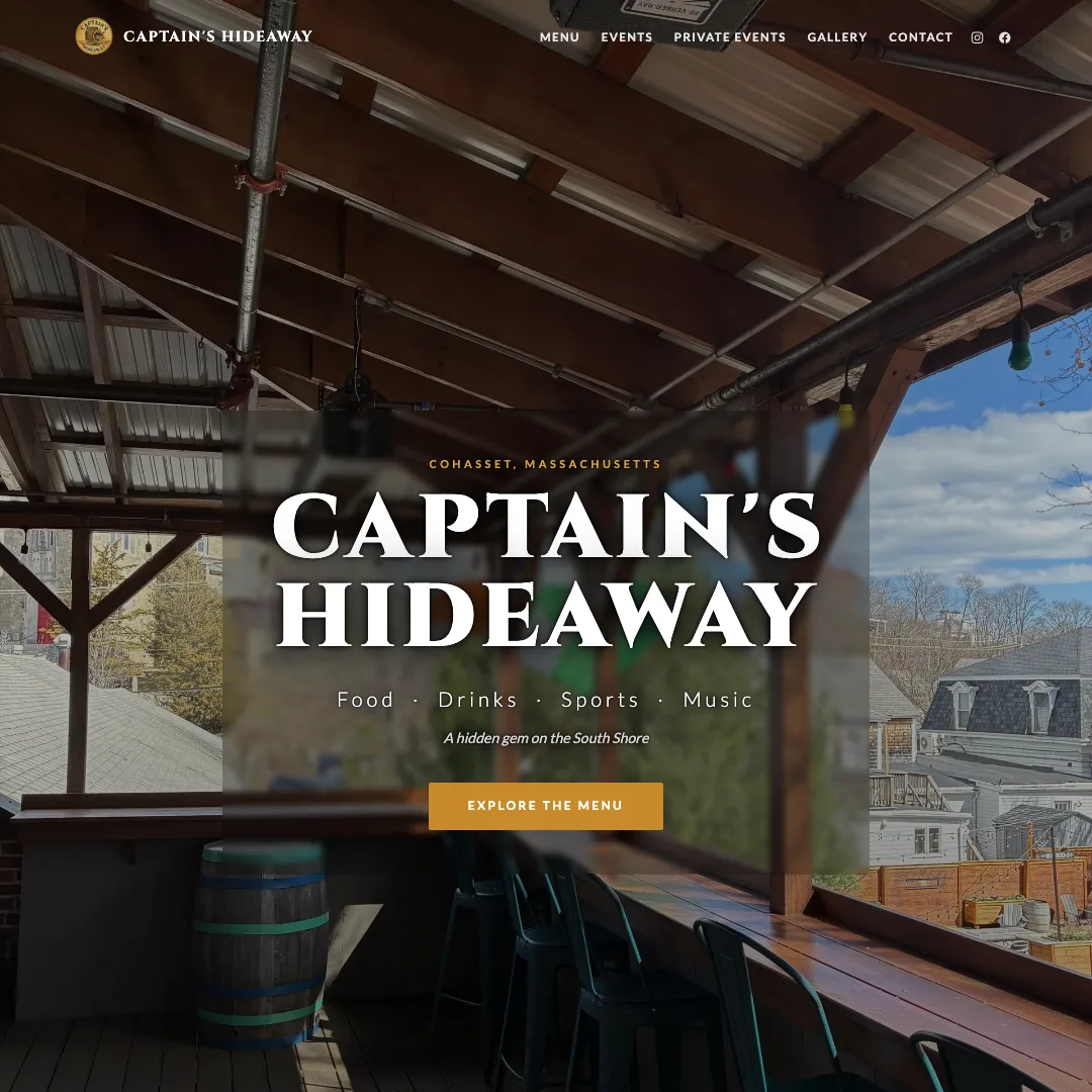 Captain's Hideaway — new site by Wicked Fast Web
