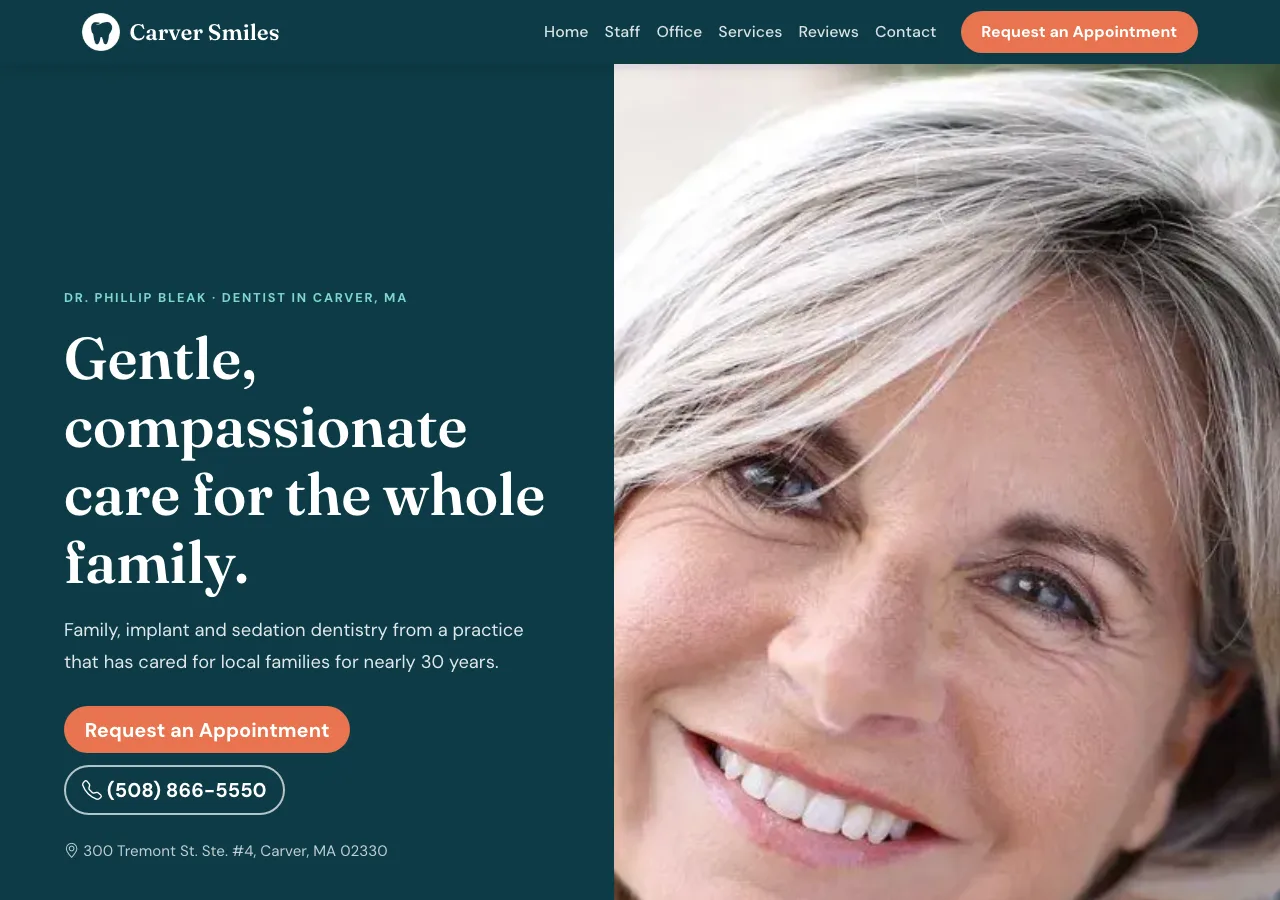 Carver Smiles — new site