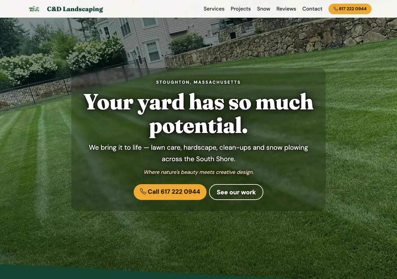 C&D Landscaping — new site