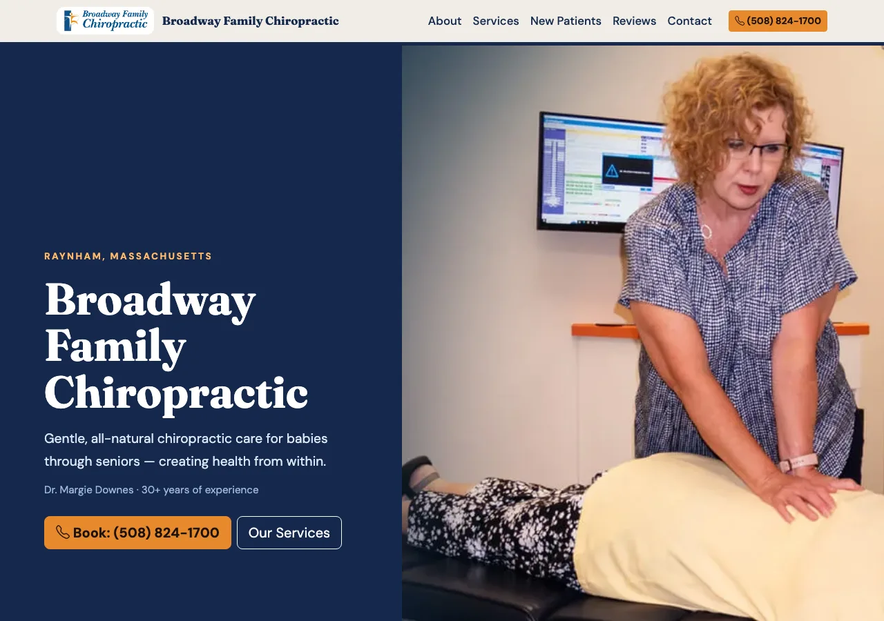 Broadway Family Chiropractic — new site
