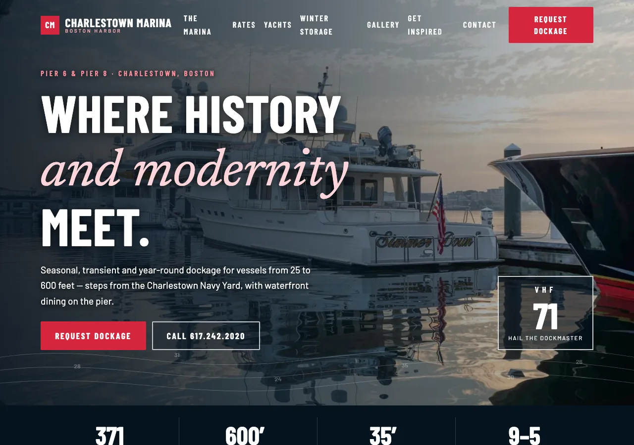 Charlestown Marina &mdash; your new site