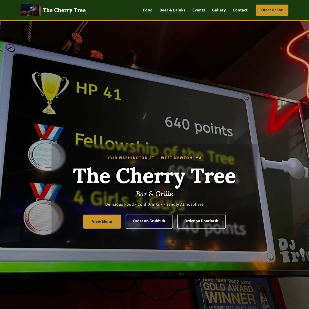 The Cherry Tree — new site by Wicked Fast Web