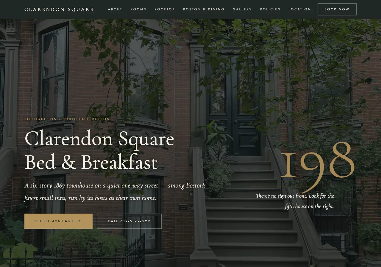 Clarendon Square Bed & Breakfast &mdash; your new site